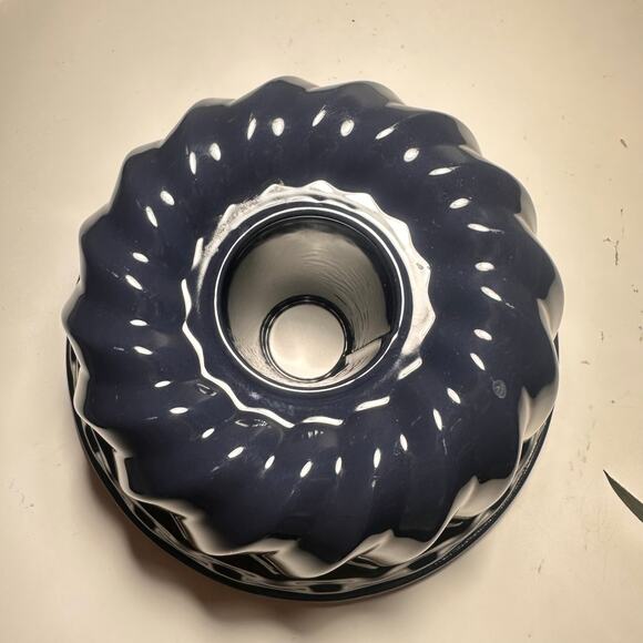 Dr Oetker Gugelhupf bundt 10" x 5" Baking Enamelled Pastry Form Sponge cake BLUE - Picture 9 of 15
